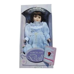 NIB Kinnex Brand Porcelain Doll Collectible Geneva w/ Authenticity Tag KB11712